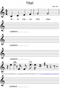 Noten schreiben Archive - Musik für Kinder