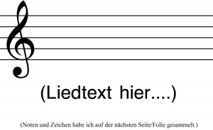 Notensatz A4 für PowerPoint